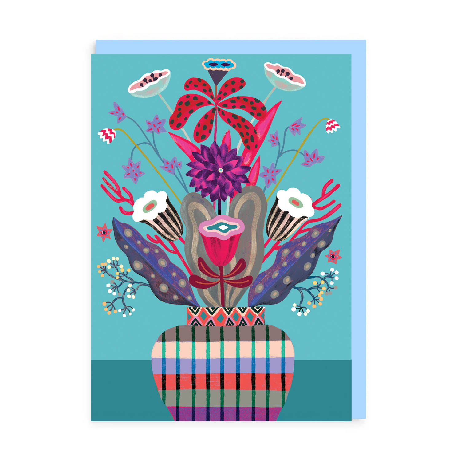 Checked Vase 6 pack